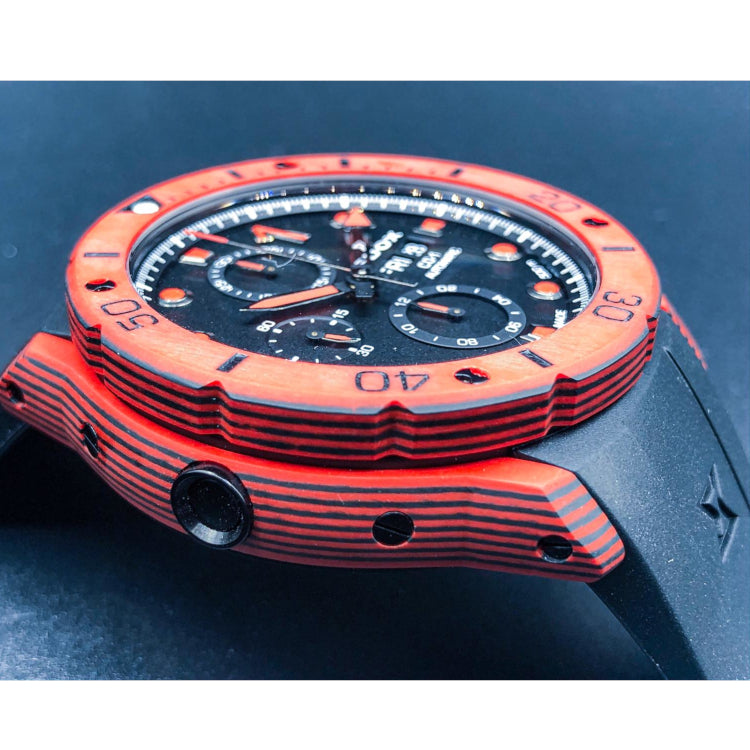 EDOX CO-1 Carbon Chronograph Automatic - RED