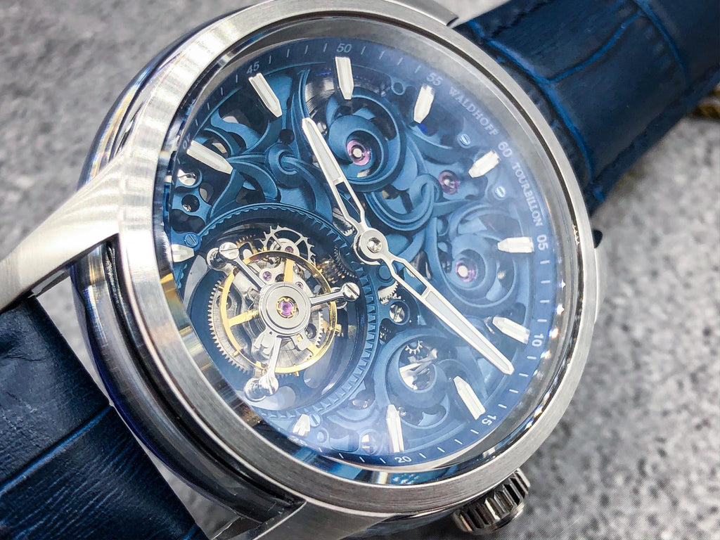 Royal blue tourbillon on sale 43mm