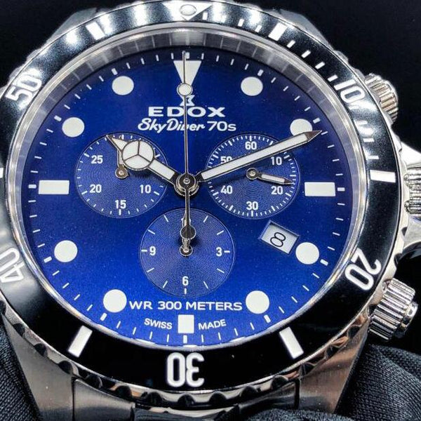 Edox skydiver 70s chronograph sale