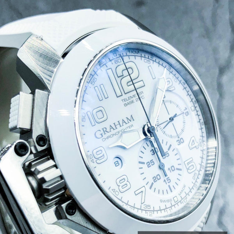 GRAHAM Chronofighter Steel White