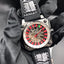 ROMAGO ROULETTE MASTER SKELETON AUTOMATIC RM085-SILVER