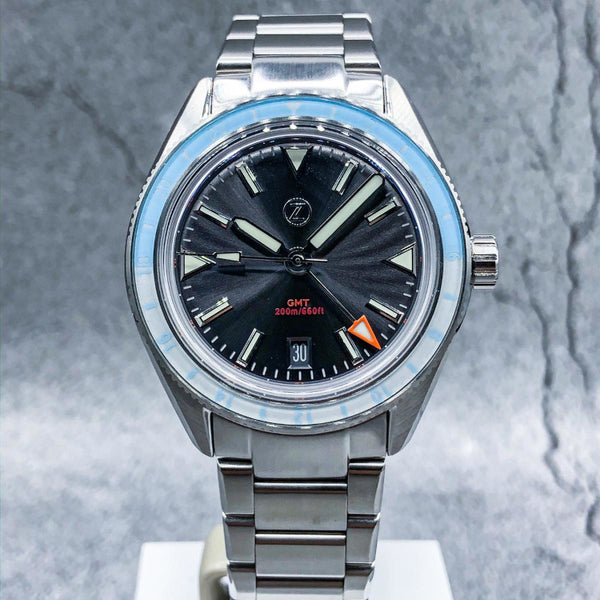 TUNER GMT 200m防水 ステンレススチール ZELOS HORIZONS V2 GMT 200M SS ICE – Chronos